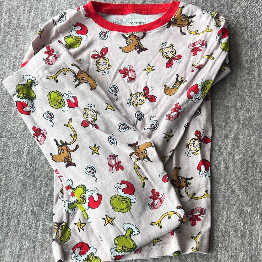 Carter's Kids Pajama Set - Red, Green, and Brown